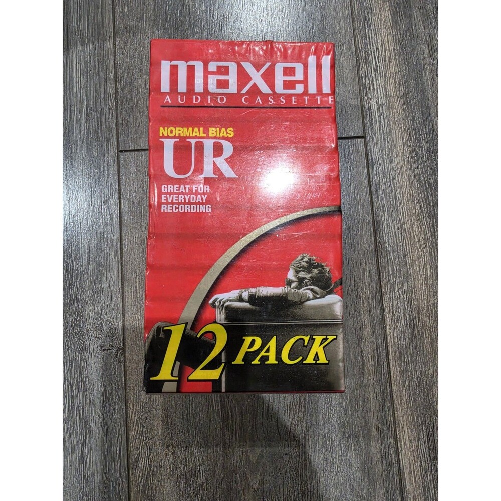 12 Pack Maxell UR 60 Audio Cassette Tapes Normal Bias New